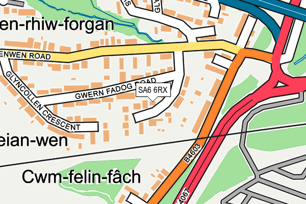 SA6 6RX map - OS OpenMap – Local (Ordnance Survey)