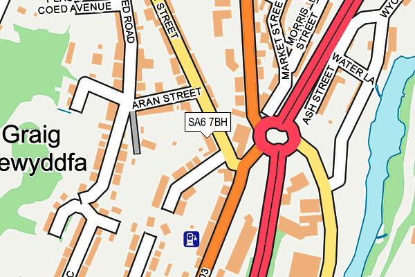 SA6 7BH map - OS OpenMap – Local (Ordnance Survey)