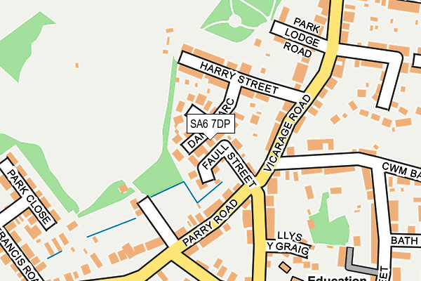 SA6 7DP map - OS OpenMap – Local (Ordnance Survey)