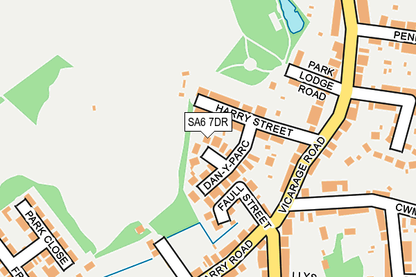 SA6 7DR map - OS OpenMap – Local (Ordnance Survey)