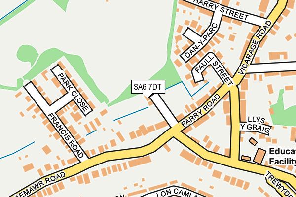 SA6 7DT map - OS OpenMap – Local (Ordnance Survey)