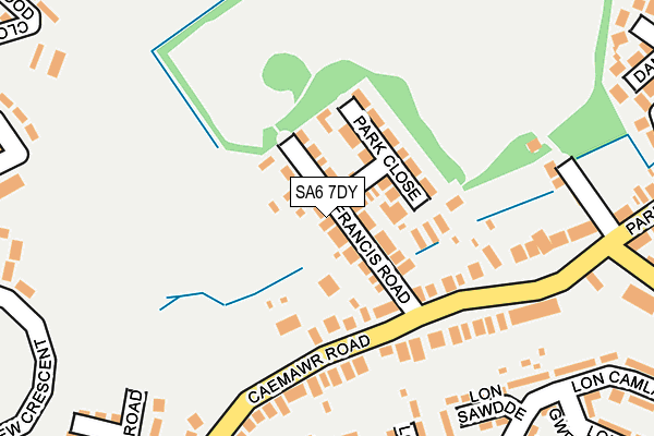 SA6 7DY map - OS OpenMap – Local (Ordnance Survey)