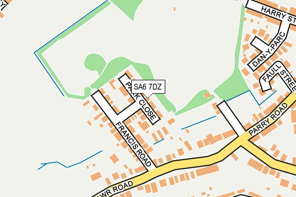 SA6 7DZ map - OS OpenMap – Local (Ordnance Survey)