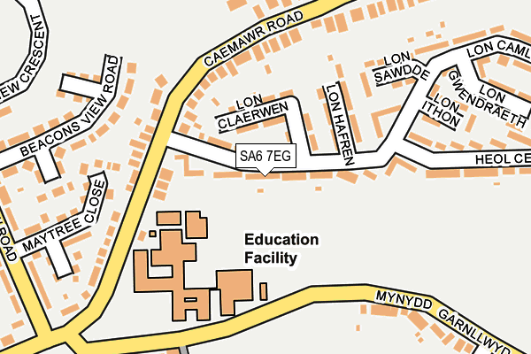 SA6 7EG map - OS OpenMap – Local (Ordnance Survey)