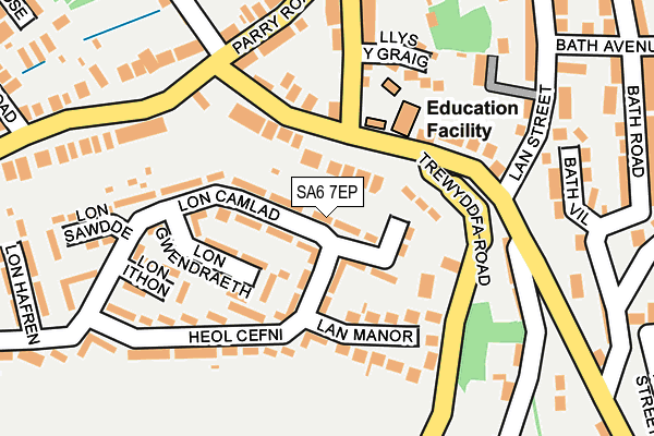 SA6 7EP map - OS OpenMap – Local (Ordnance Survey)