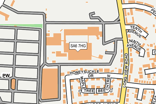 SA6 7HG map - OS OpenMap – Local (Ordnance Survey)