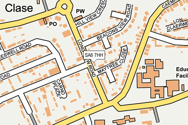 SA6 7HH map - OS OpenMap – Local (Ordnance Survey)