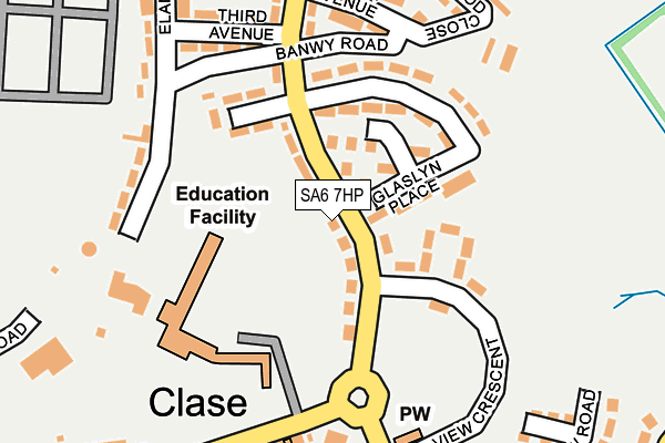 SA6 7HP map - OS OpenMap – Local (Ordnance Survey)