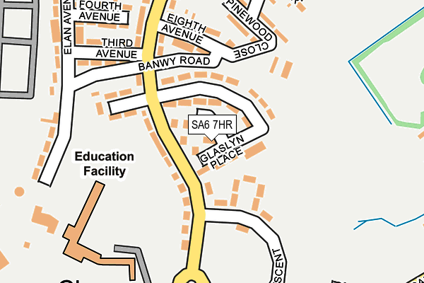 SA6 7HR map - OS OpenMap – Local (Ordnance Survey)