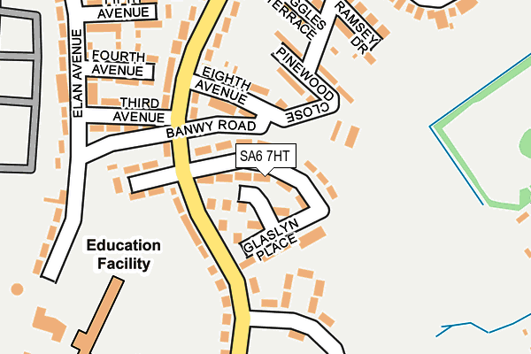 SA6 7HT map - OS OpenMap – Local (Ordnance Survey)