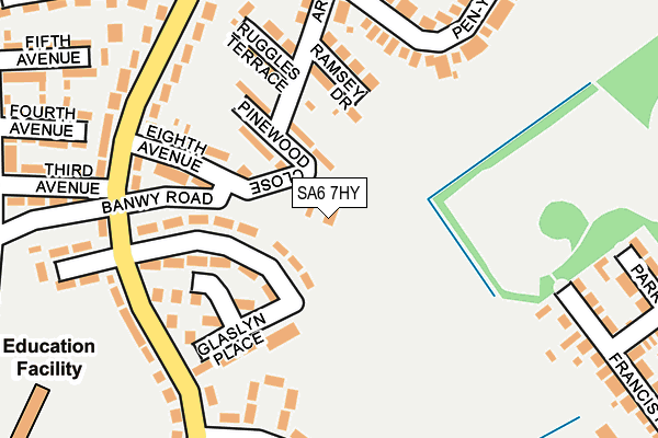 SA6 7HY map - OS OpenMap – Local (Ordnance Survey)