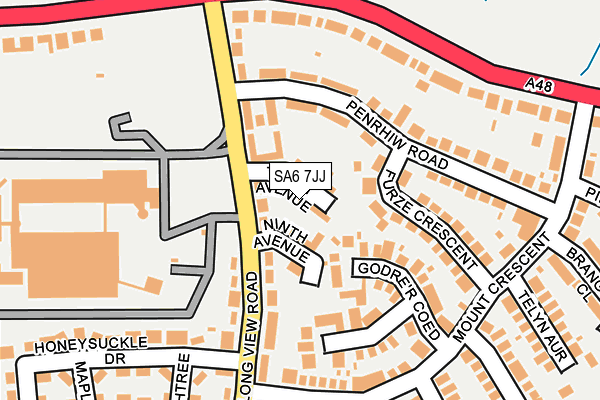 SA6 7JJ map - OS OpenMap – Local (Ordnance Survey)