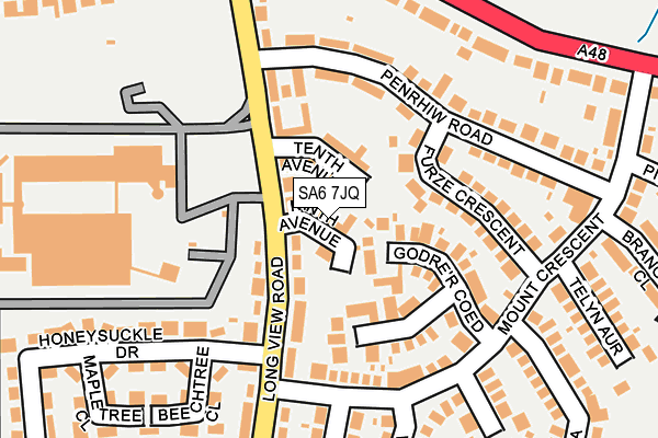 SA6 7JQ map - OS OpenMap – Local (Ordnance Survey)