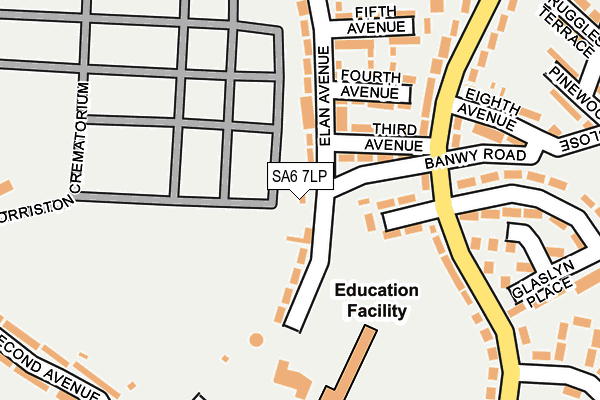 SA6 7LP map - OS OpenMap – Local (Ordnance Survey)