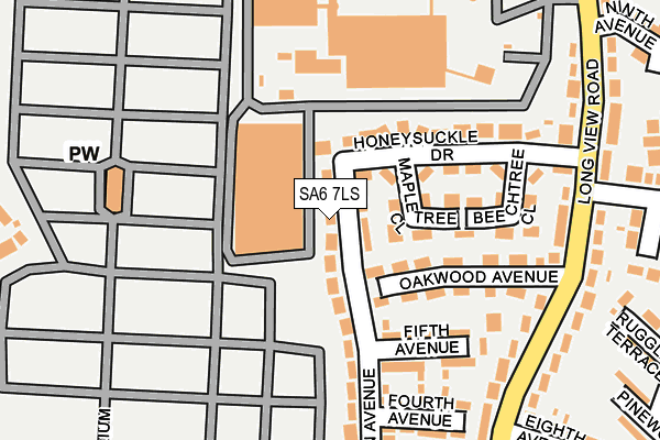 SA6 7LS map - OS OpenMap – Local (Ordnance Survey)