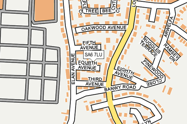 SA6 7LU map - OS OpenMap – Local (Ordnance Survey)