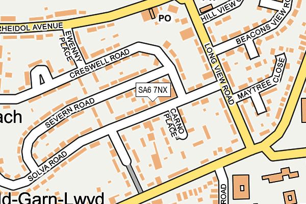 SA6 7NX map - OS OpenMap – Local (Ordnance Survey)