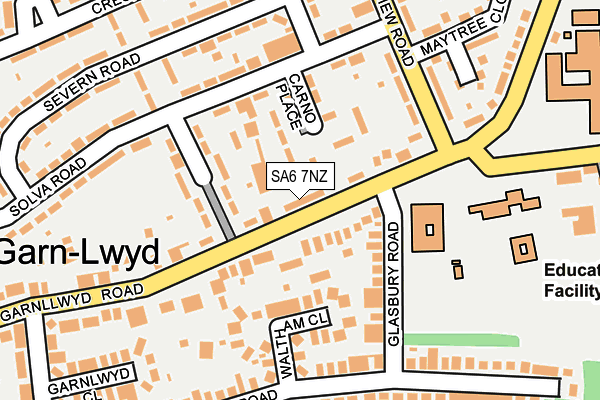 SA6 7NZ map - OS OpenMap – Local (Ordnance Survey)