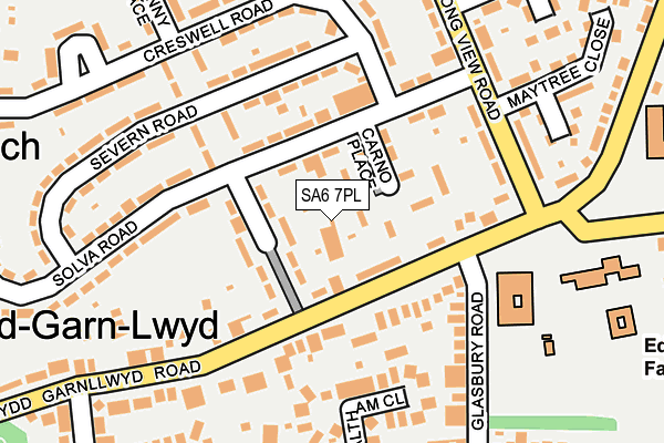 SA6 7PL map - OS OpenMap – Local (Ordnance Survey)