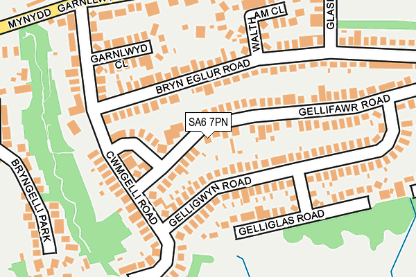 SA6 7PN map - OS OpenMap – Local (Ordnance Survey)
