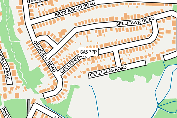 SA6 7PP map - OS OpenMap – Local (Ordnance Survey)