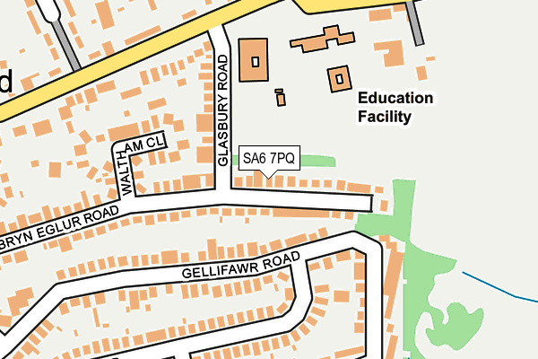 SA6 7PQ map - OS OpenMap – Local (Ordnance Survey)