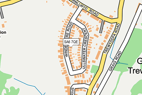 SA6 7QE map - OS OpenMap – Local (Ordnance Survey)