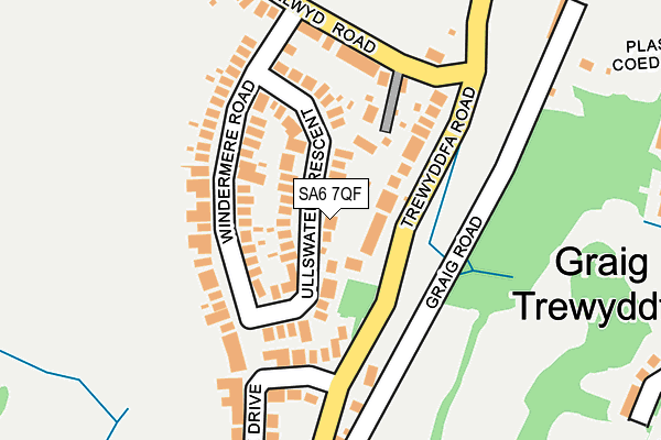 SA6 7QF map - OS OpenMap – Local (Ordnance Survey)