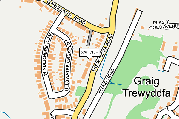 SA6 7QH map - OS OpenMap – Local (Ordnance Survey)