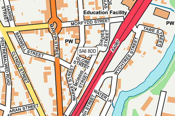 SA6 8DD map - OS OpenMap – Local (Ordnance Survey)