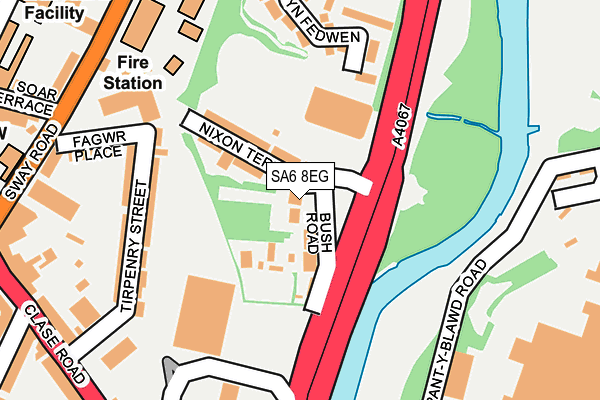 SA6 8EG map - OS OpenMap – Local (Ordnance Survey)