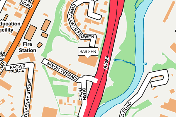 SA6 8ER map - OS OpenMap – Local (Ordnance Survey)