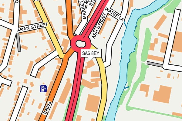 SA6 8EY map - OS OpenMap – Local (Ordnance Survey)