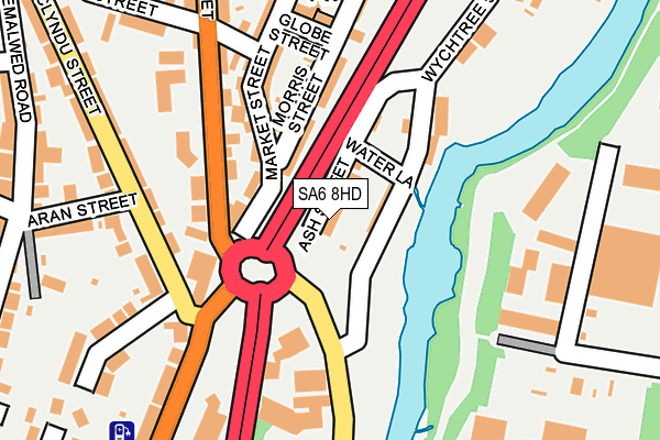 SA6 8HD map - OS OpenMap – Local (Ordnance Survey)