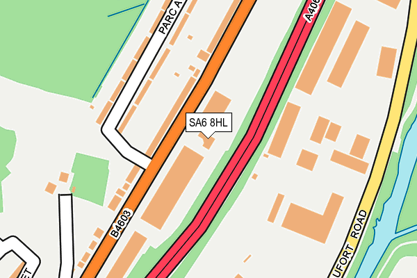 SA6 8HL map - OS OpenMap – Local (Ordnance Survey)