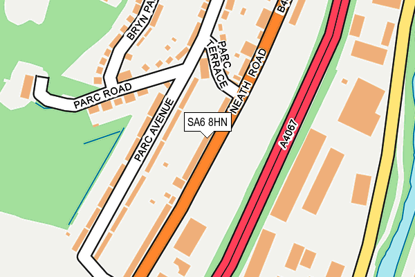 SA6 8HN map - OS OpenMap – Local (Ordnance Survey)