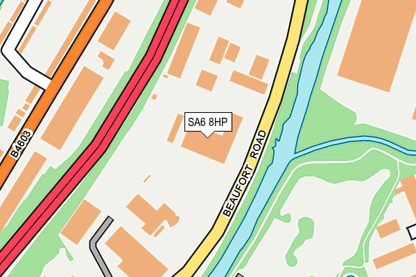 SA6 8HP map - OS OpenMap – Local (Ordnance Survey)