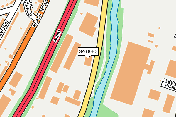 SA6 8HQ map - OS OpenMap – Local (Ordnance Survey)