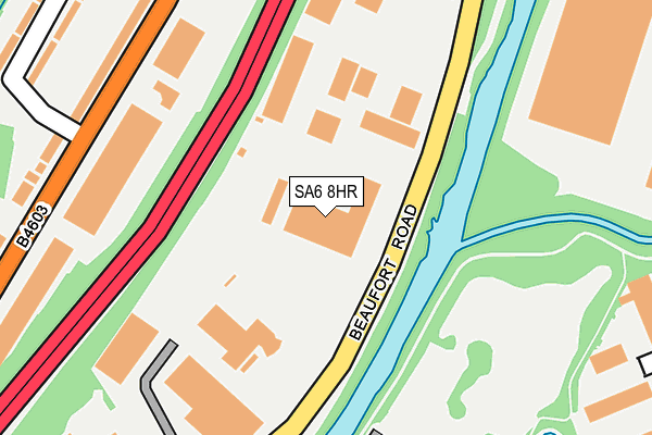 SA6 8HR map - OS OpenMap – Local (Ordnance Survey)