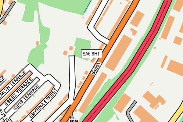 SA6 8HT map - OS OpenMap – Local (Ordnance Survey)