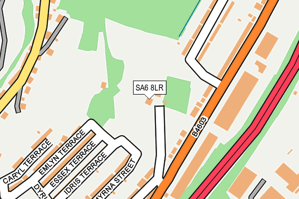 SA6 8LR map - OS OpenMap – Local (Ordnance Survey)