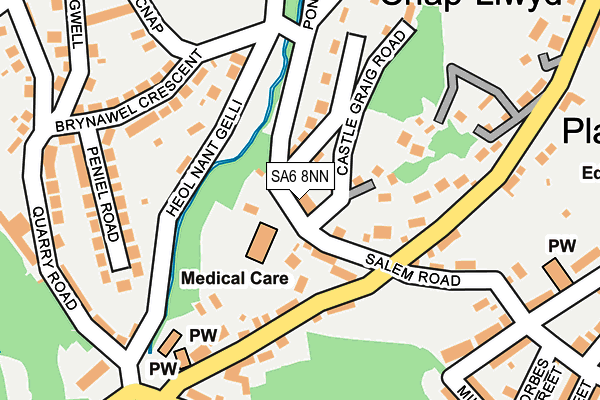 SA6 8NN map - OS OpenMap – Local (Ordnance Survey)