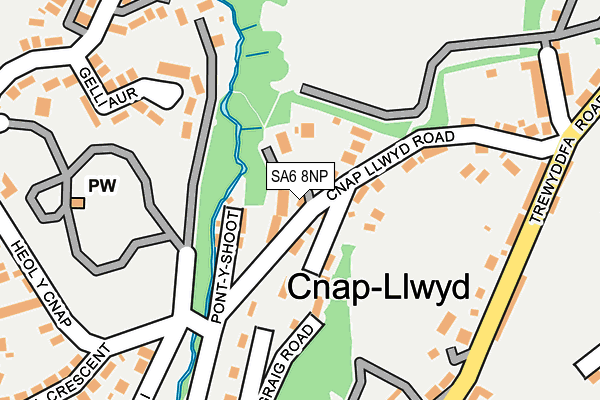 SA6 8NP map - OS OpenMap – Local (Ordnance Survey)