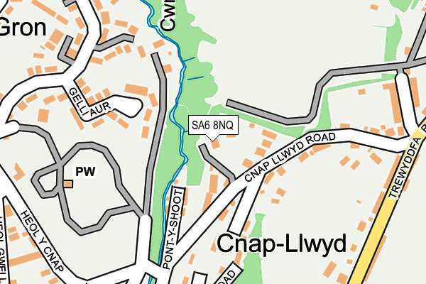 SA6 8NQ map - OS OpenMap – Local (Ordnance Survey)