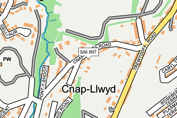 SA6 8NT map - OS OpenMap – Local (Ordnance Survey)