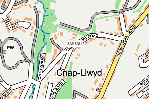 SA6 8NU map - OS OpenMap – Local (Ordnance Survey)
