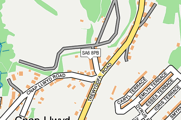 SA6 8PB map - OS OpenMap – Local (Ordnance Survey)