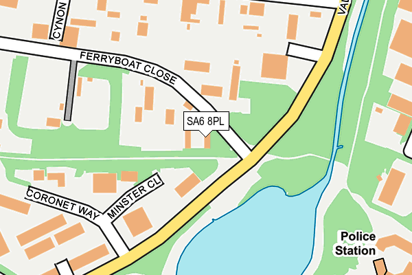 SA6 8PL map - OS OpenMap – Local (Ordnance Survey)