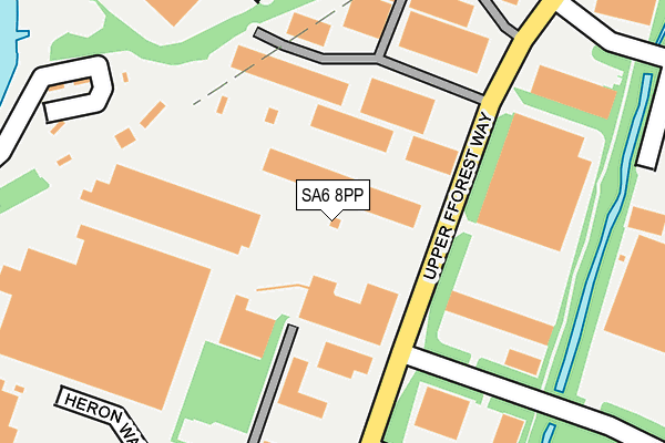 SA6 8PP map - OS OpenMap – Local (Ordnance Survey)