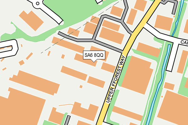 SA6 8QQ map - OS OpenMap – Local (Ordnance Survey)